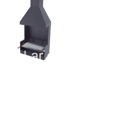 BARBACOA CON PARAVIENTOS Y CAMPANA FM CALEFACCIÓN. BV-82 - Imagen 1