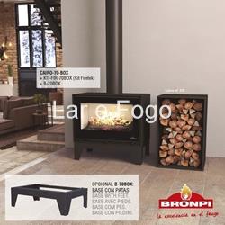 BASE CON PATAS PARA ESTUFA DE LEÑA CAIRO-70 BOX BRONPI - Imagen 1