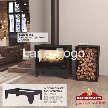 BASE CON PATAS PARA ESTUFA DE LEÑA CAIRO-70 BOX BRONPI - Imagen 1