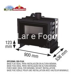 BASE FIJA PARA INSERTABLE LEÑA/PELLET BRONPI - Imagen 1