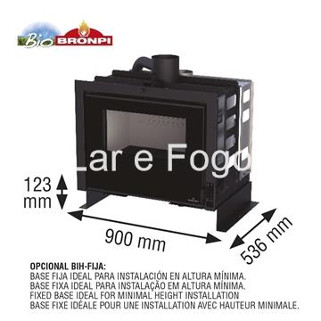 BASE FIJA PARA INSERTABLE LEÑA/PELLET BRONPI - Imagen 1