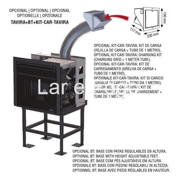 BASE PARA INSERTABLE DE PELLET BRONPI TAVIRA - Imagen 1