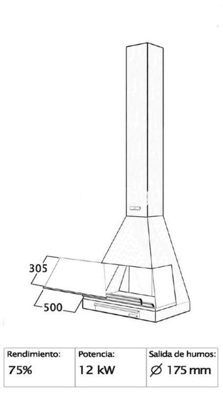 CHIMENEA DE LEÑA FRONTAL FOCGRUP - Imagen 3