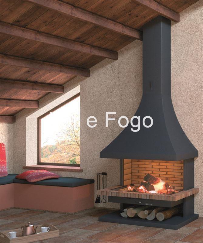 CHIMENEA DE LEÑA FRONTAL FOCGRUP - Imagen 1