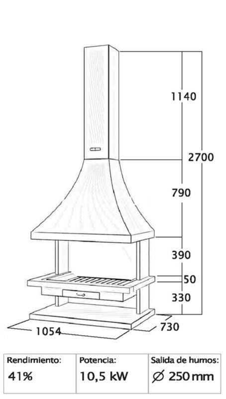 CHIMENEA DE LEÑA FRONTAL FOCGRUP - Imagen 2