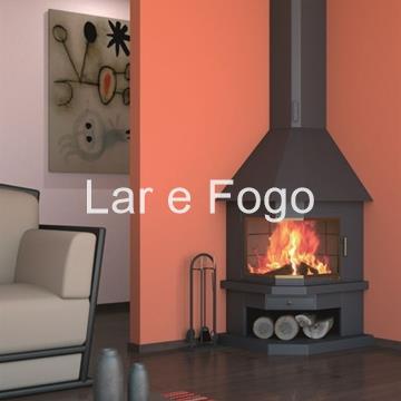 CHIMENEA DE LEÑA DE RINCÓN CON PUERTA FOCGRUP - Imagen 1