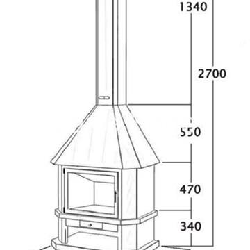 CHIMENEA DE LEÑA FRONTAL FOCGRUP - Imagen 2
