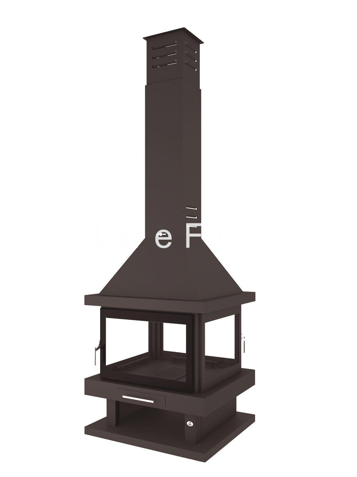 CHIMENEA METÁLICA A 4 CARAS FM CALEFACCIÓN C-204 K - Imagen 2