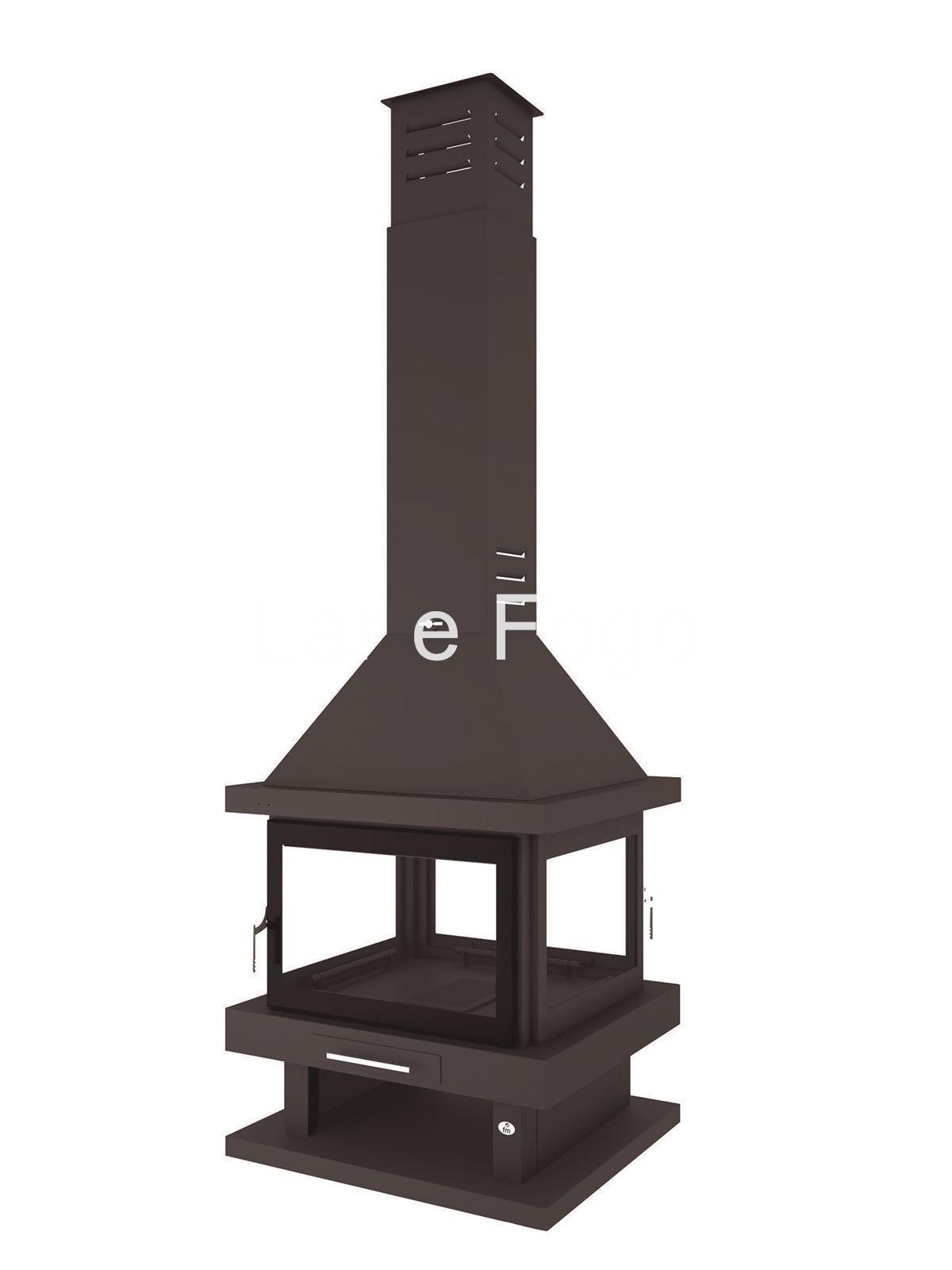 CHIMENEA METÁLICA A 4 CARAS FM CALEFACCIÓN C-204 - Imagen 2