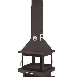 CHIMENEA METÁLICA A 4 CARAS FM CALEFACCIÓN C-204 - Imagen 2