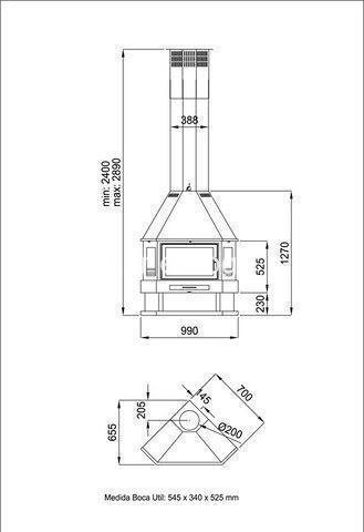 CHIMENEA METÁLICA BRONPI DE RINCÓN LORCA R - Imagen 6