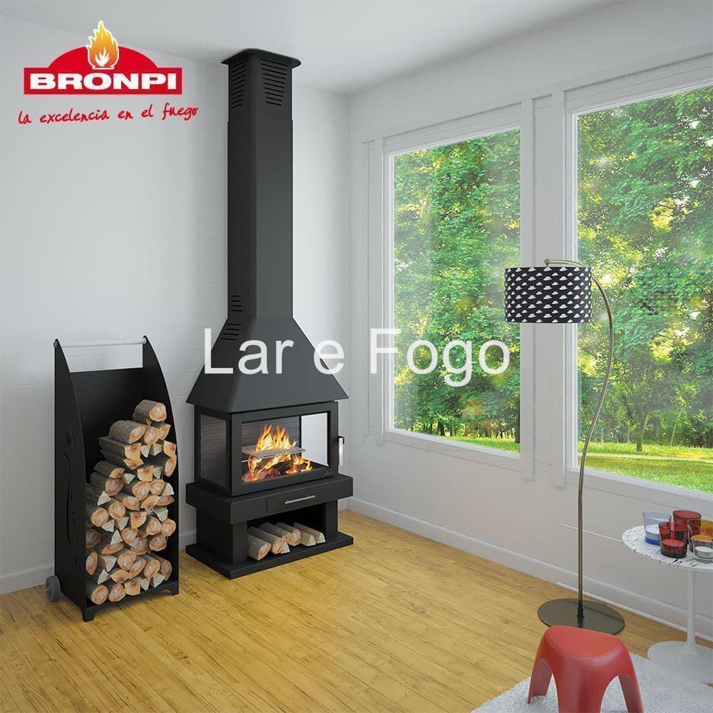 CHIMENEA METÁLICA DE LEÑA DE RINCÓN FM C-300-R VERMICULITA | 10.4 KW