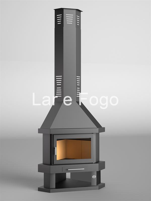 CHIMENEA METÁLICA DE LEÑA DE RINCÓN FM CALEFACCIÓN C-200 R - Imagen 2