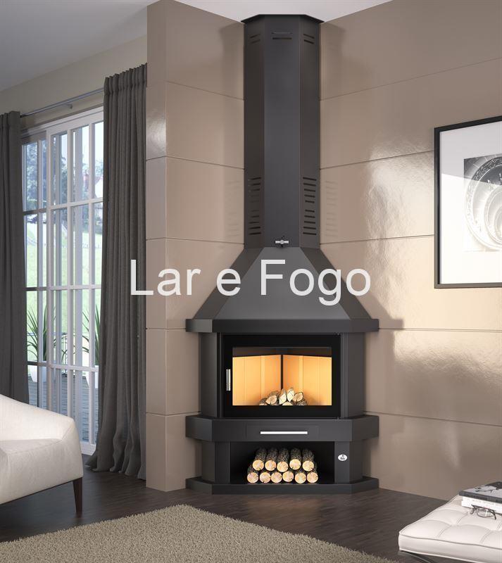 CHIMENEA METÁLICA DE LEÑA DE RINCÓN FM CALEFACCIÓN C-200 RK - Imagen 1