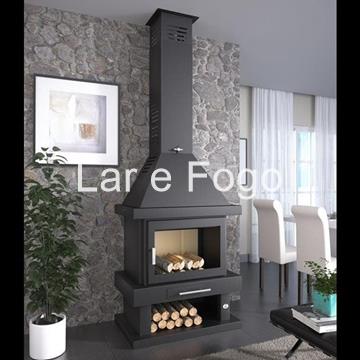 CHIMENEA METÁLICA DE LEÑA FM CALEFACCIÓN C-300 T - Imagen 1