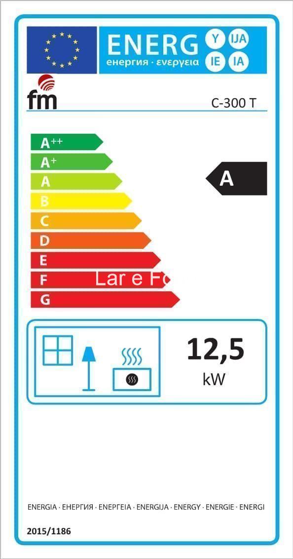 CHIMENEA METÁLICA DE LEÑA FM CALEFACCIÓN C-300 T - Imagen 7
