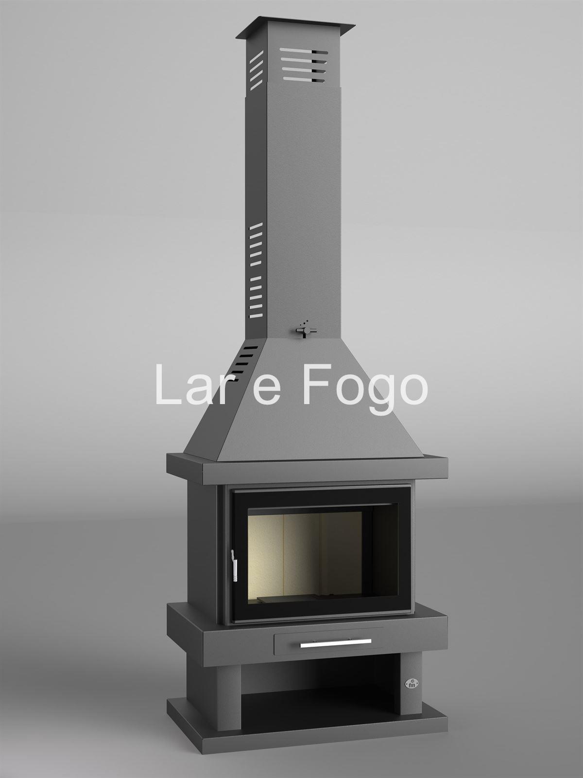 CHIMENEA METÁLICA DE LEÑA FM CALEFACCIÓN C-300 TFK - Imagen 3