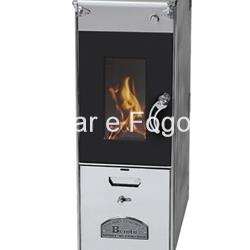 COCINA DE LEÑA BEROTU CALEFACTORA GRAN POTENCIA SERIE A 45 INOXIDABLE - Imagen 1