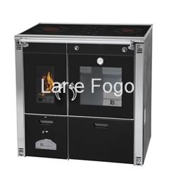 COCINA DE LEÑA BEROTU CALEFACTORA GRAN POTENCIA SERIE A 90 NEGRO - Imagen 1
