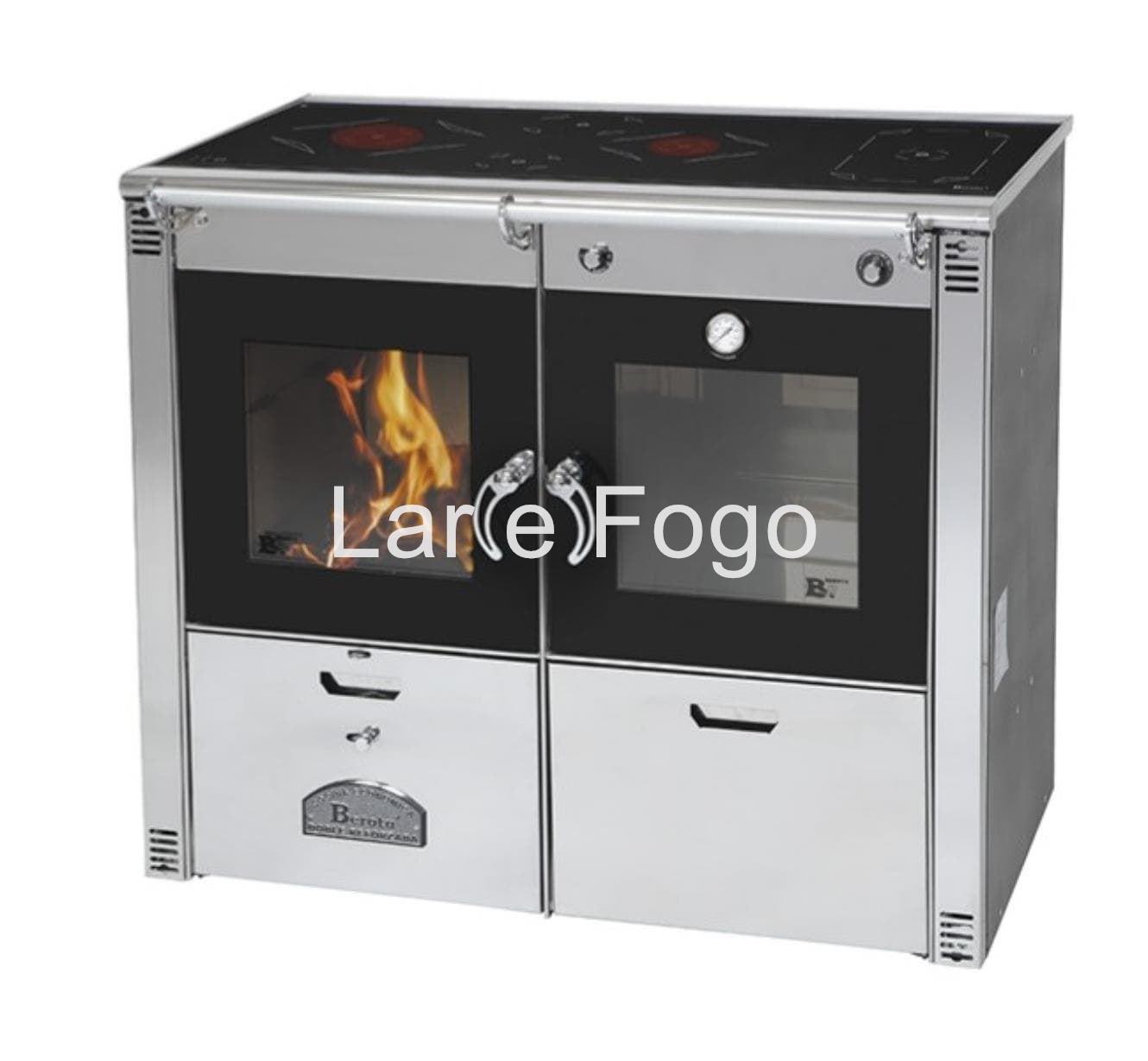 COCINA DE LEÑA BEROTU NO CALEFACTORA SERIE A 100 INOXIDABLE - Imagen 1