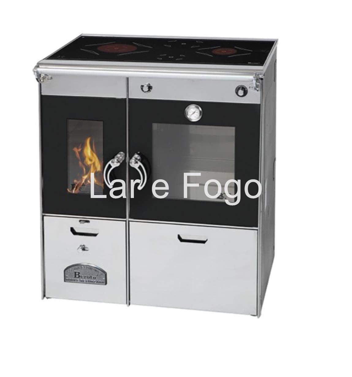 COCINA DE LEÑA BEROTU NO CALEFACTORA SERIE A 75 INOXIDABLE - Imagen 1