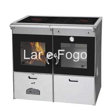 COCINA DE LEÑA BEROTU NO CALEFACTORA SERIE A 85 INOXIDABLE - Imagen 1