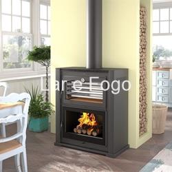 ESTUFA CON HORNO DE LEÑA FM CALEFACCIÓN HL-200 F - Imagen 1