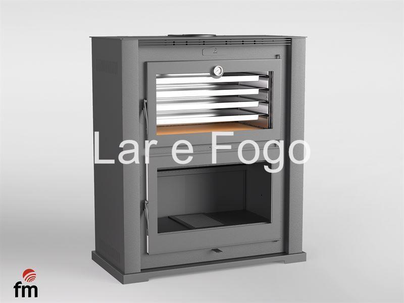 ESTUFA CON HORNO DE LEÑA FM CALEFACCIÓN HL-200 F - Imagen 2