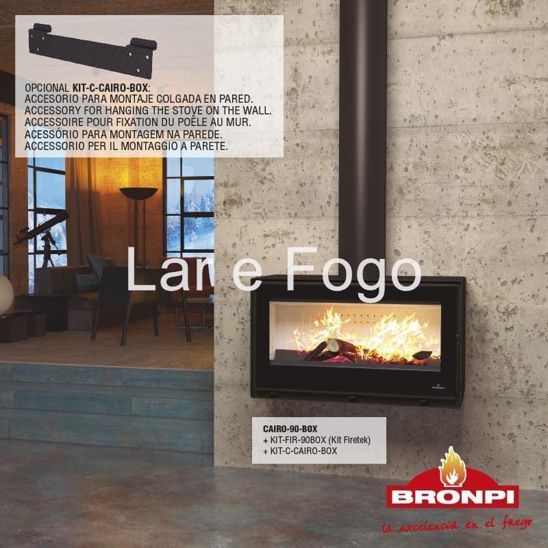 ESTUFA DE LEÑA BRONPI CAIRO 90 BOX - Imagen 2