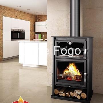 ESTUFA DE LEÑA BRONPI FRONTAL CON HORNO SUIZA - Imagen 2