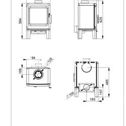 ESTUFA DE LEÑA BRONPI LIRA - Imagen 2