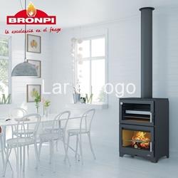 ESTUFA DE LEÑA CON HORNO BRONPI MURANO - Imagen 1