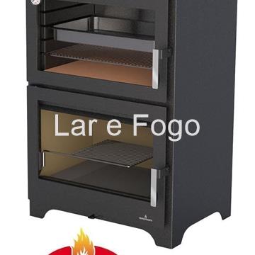 ESTUFA DE LEÑA CON HORNO BRONPI MURANO - Imagen 2