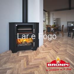 ESTUFA DE LEÑA CON HORNO BRONPI RINCÓN MURANO R - Imagen 1
