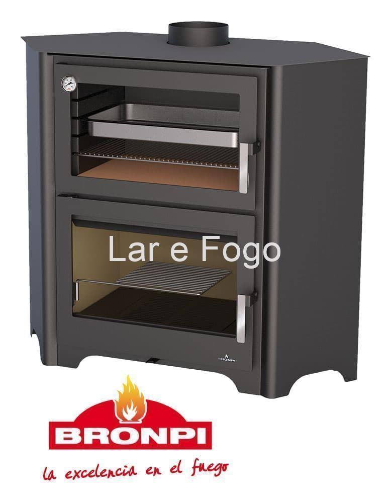ESTUFA DE LEÑA CON HORNO BRONPI RINCÓN MURANO R - Imagen 2