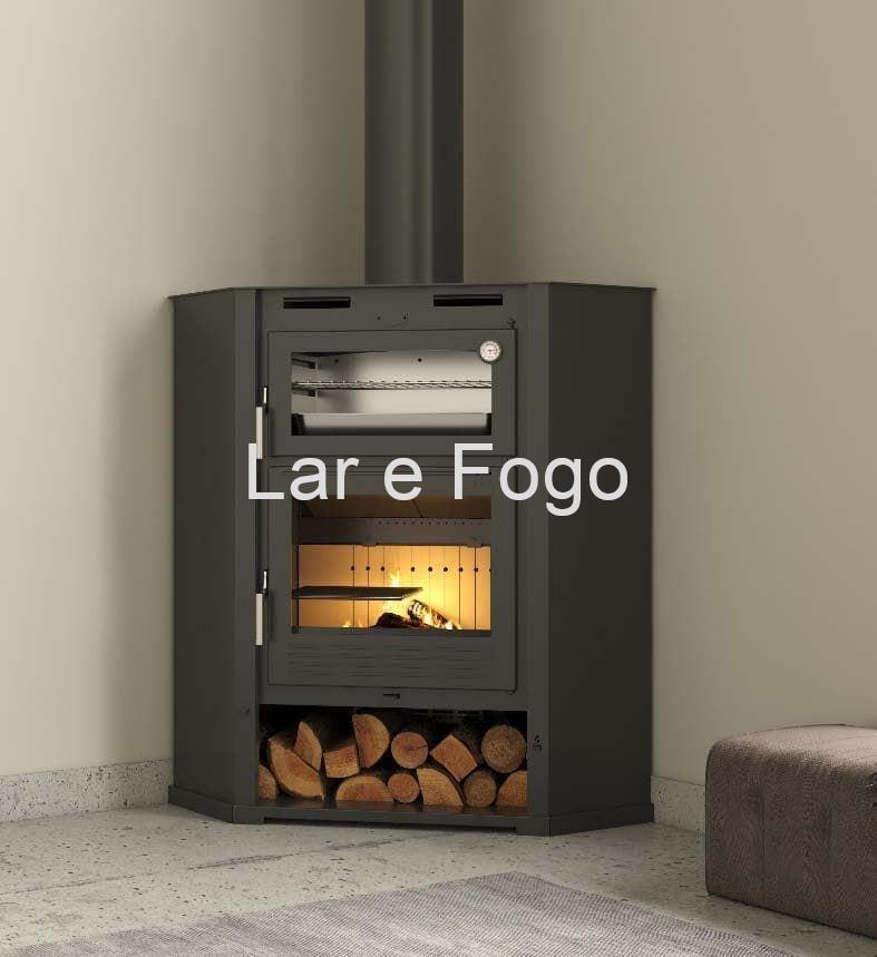 ESTUFA DE LEÑA CON HORNO FM CALEFACCIÓN M-107 RT - Imagen 1