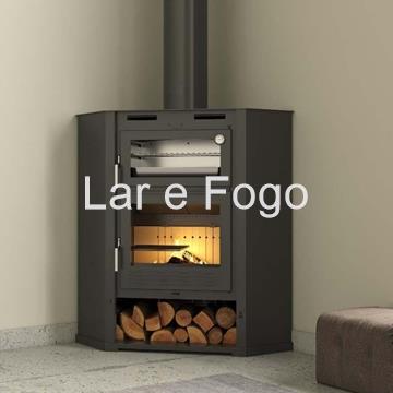 ESTUFA DE LEÑA CON HORNO FM CALEFACCIÓN M-107 RT - Imagen 1