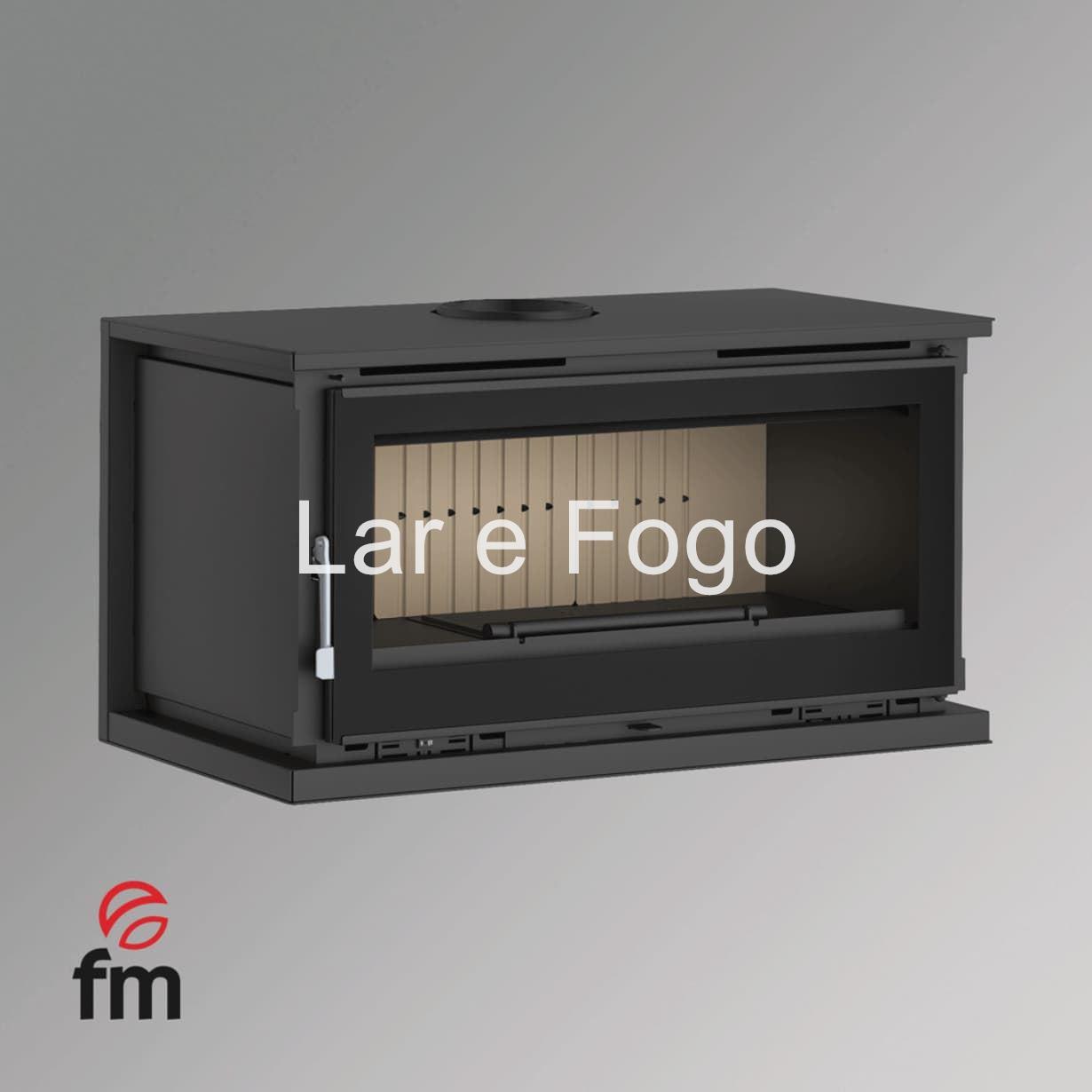 ESTUFA DE LEÑA CON TURBINAS FM CALEFACCIÓN M-100 K - Imagen 3