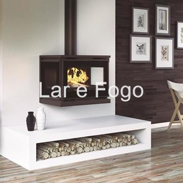 ESTUFA DE LEÑA CON TURBINAS FM CALEFACCIÓN M-173 - Imagen 1