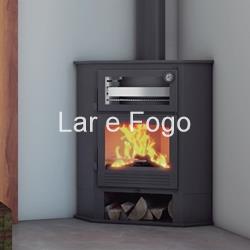 ESTUFA DE LEÑA DE RINCÓN CON HORNO FM CALEFACCIÓN CH-8 R - Imagen 1