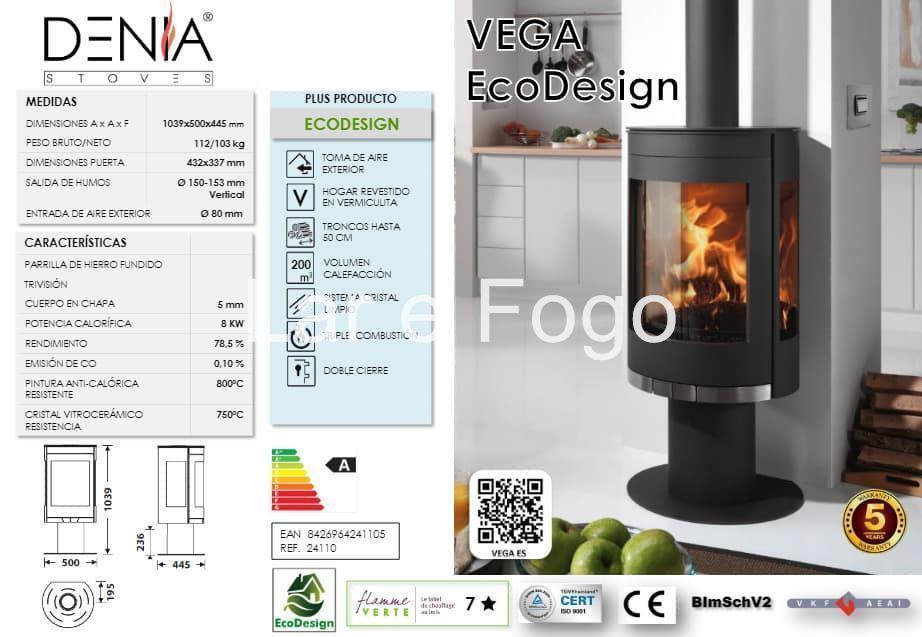 ESTUFA DE LEÑA DENIA STOVES VEGA - Imagen 2