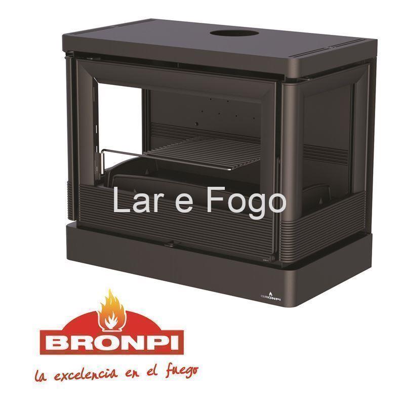ESTUFA DE LEÑA PARA COLGAR BRONPI VERSALLES - Imagen 2