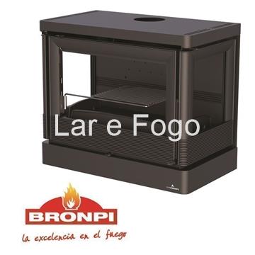 ESTUFA DE LEÑA PARA COLGAR BRONPI VERSALLES - Imagen 2