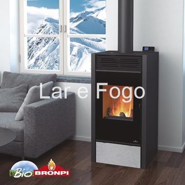 ESTUFA DE LEÑA-PELLET BRONPI MODELO HYBRID - Imagen 1