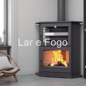 ESTUFA DE LEÑA RINCÓN CON HORNO FM CALEFACCIÓN CH-9 R - Imagen 1