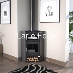 ESTUFA DE LEÑA  RINCÓN CON HORNO FM CALEFACCIÓN M-105 H - Imagen 1