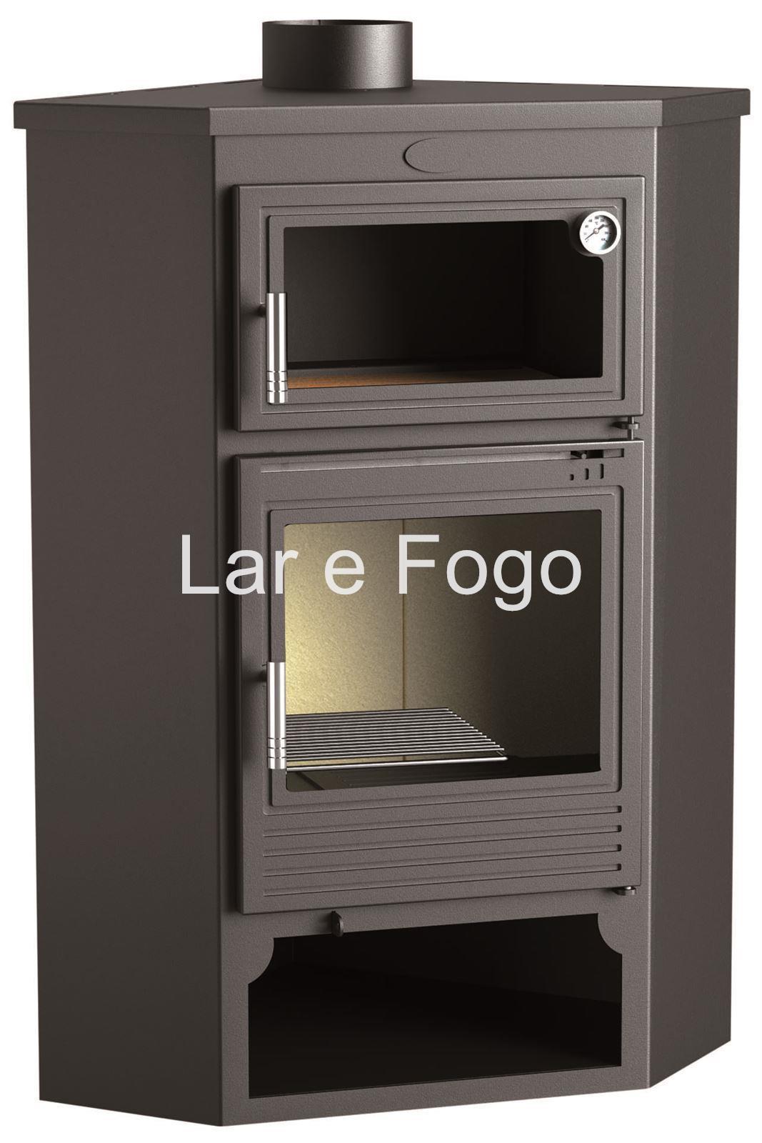 ESTUFA DE LEÑA  RINCÓN CON HORNO FM CALEFACCIÓN M-105 H - Imagen 2