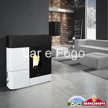 ESTUFA DE PELLET BRONPI EXTRAPLANA CLARA - Imagen 1