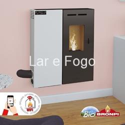 ESTUFA DE PELLET BRONPI EXTRAPLANA MINERVA SLIM - Imagen 2