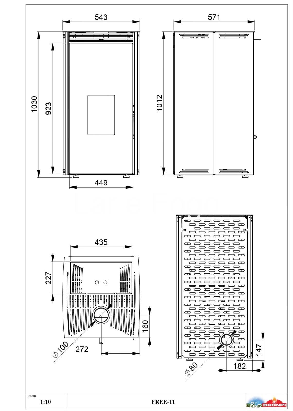 ESTUFA DE PELLET BRONPI SIN ELECTRICIDAD FREE 11 - Imagen 5